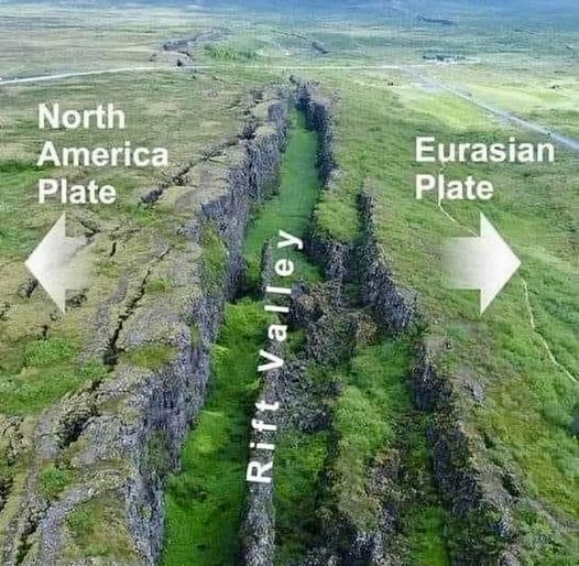 The Mid-Atlantic Ridge: Extending from the Arctic to the tropics, the spectacular underwater mountain range reaches above sea level in Iceland